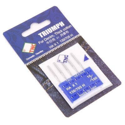 Иглы для БШМ TRIUMPH New 130/705H Джинс №100 (уп.5шт) (0)