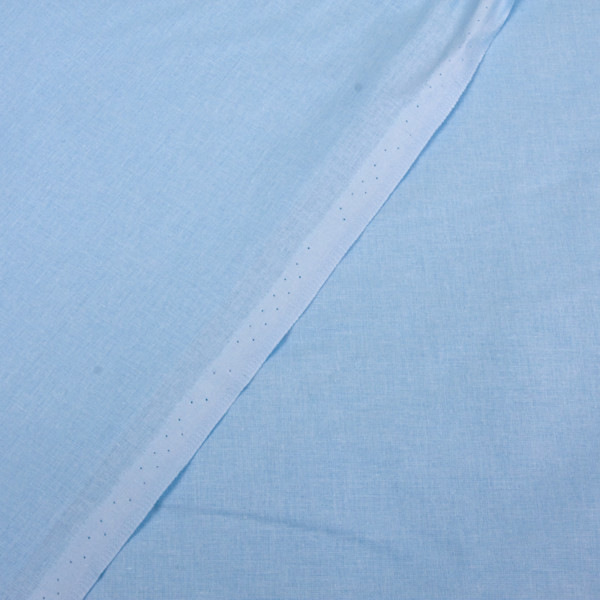 Ткань Поплин 115гр/м2, 100хб, 220см, однотонная, голубой, Люкс TPG0383