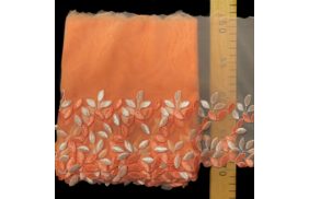 кружево на сетке ширина 220мм цв оранжевый арт 902 (франция) – товары для шитья дома купить в Веллтекс | Махачкала 
