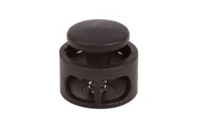 фиксатор кнопка для двух шнуров 4-5мм арт.в22 (17мм) цв черный (уп 500шт) ар купить по 2.36 - в интернет - магазине Веллтекс | Махачкала 
.
