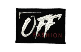нашивкаoff fashion черный/белые буквы 8,5*5см купить по 40 - в интернет - магазине Веллтекс | Махачкала 
.