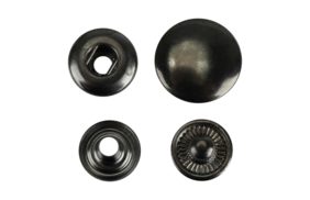 кнопка l-12 цв черный никель нерж шляпка 15мм, 3 ответные части 12,5мм (уп ок.72шт) veritas купить по цене 1063 руб - в интернет-магазине Веллтекс | Махачкала 
