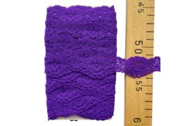 кружево эластичное цв фиолетовый 25мм u1376 – товары для шитья дома купить в Веллтекс | Махачкала 
