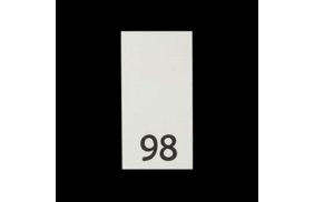 р098пб 98 - размерник - белый (уп.200 шт) купить по цене 78 руб - в интернет-магазине Веллтекс | Махачкала 
